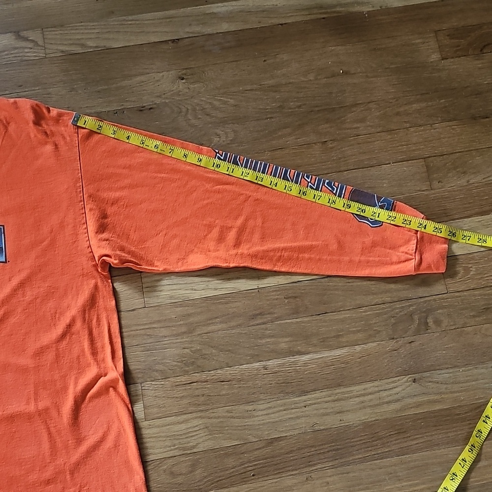 Harley Davidson Long Sleeve Safety Orange Somerset PA HD T-Shirt Men's Size XL - Picture 9 of 13